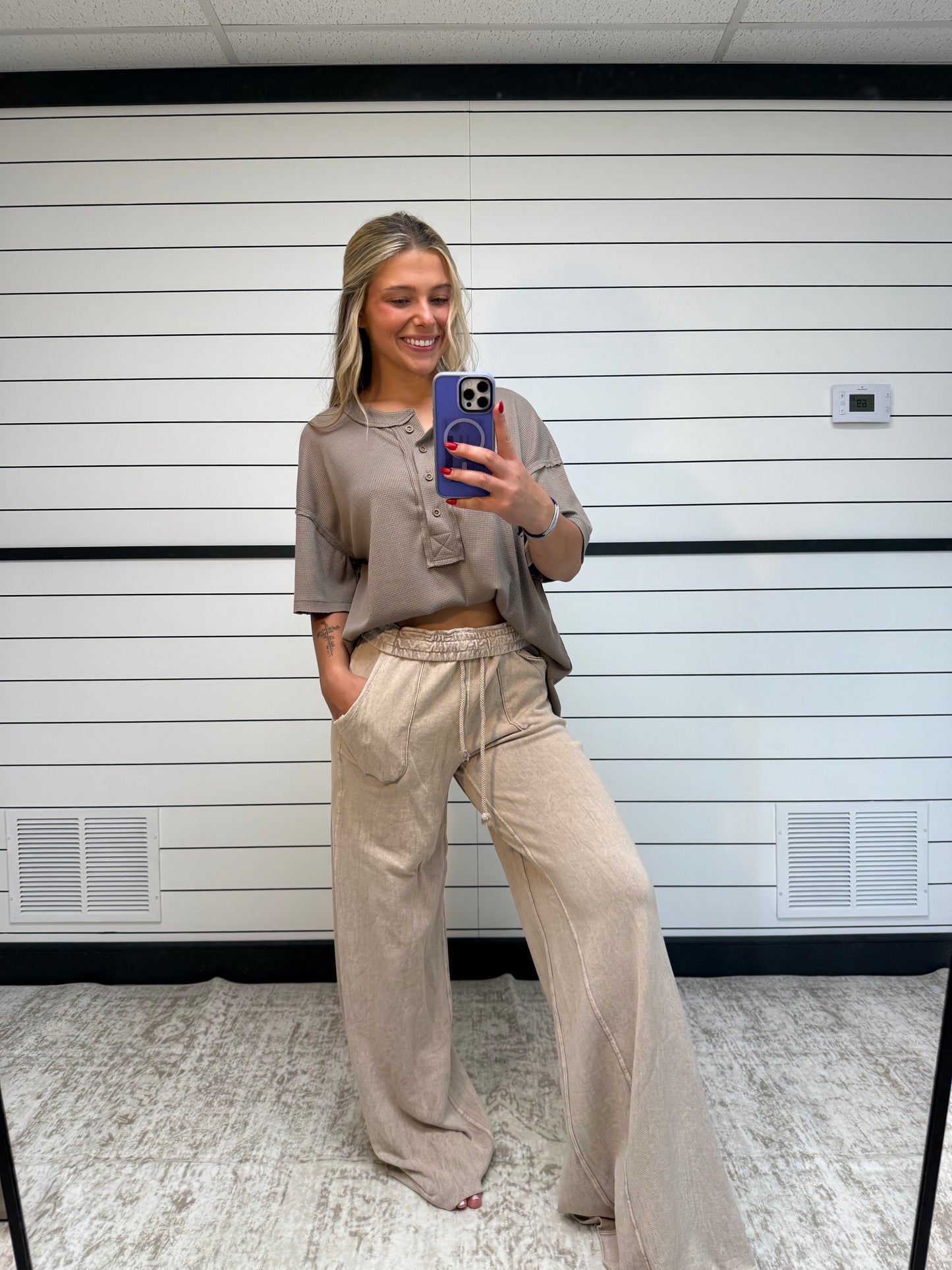 Hayes Waffle Knit Tee