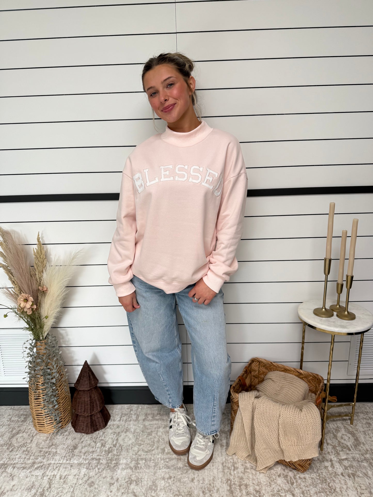 The Blakely Mock Neck Sweatshirt