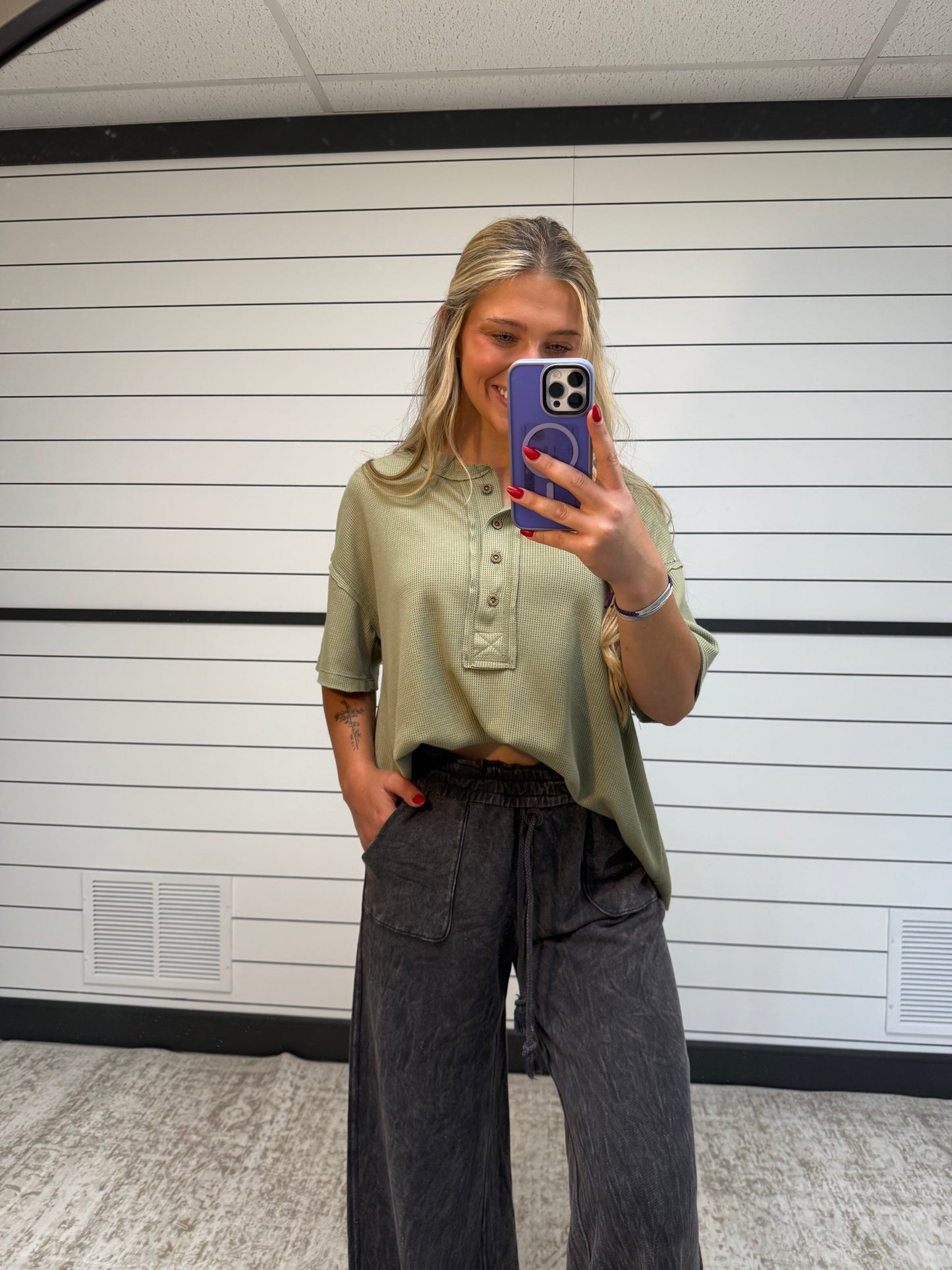 Hayes Waffle Knit Tee