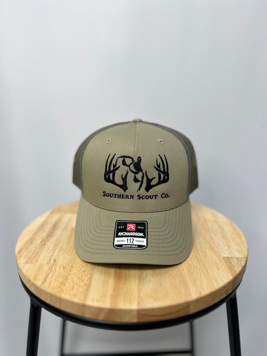 Richardson 112 Pale Khaki/Louden Green Hat